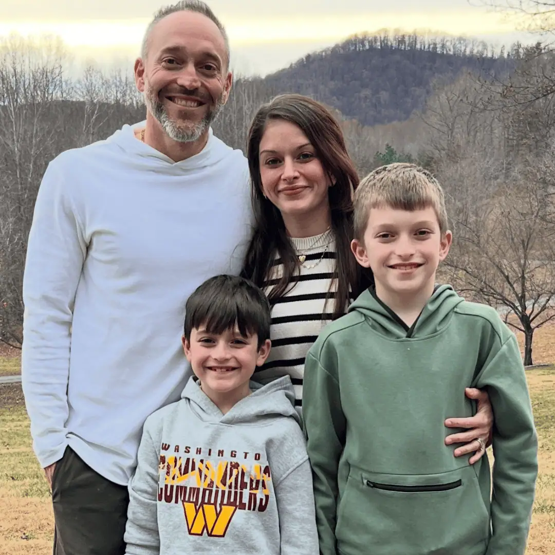 Kevin Butler and his family