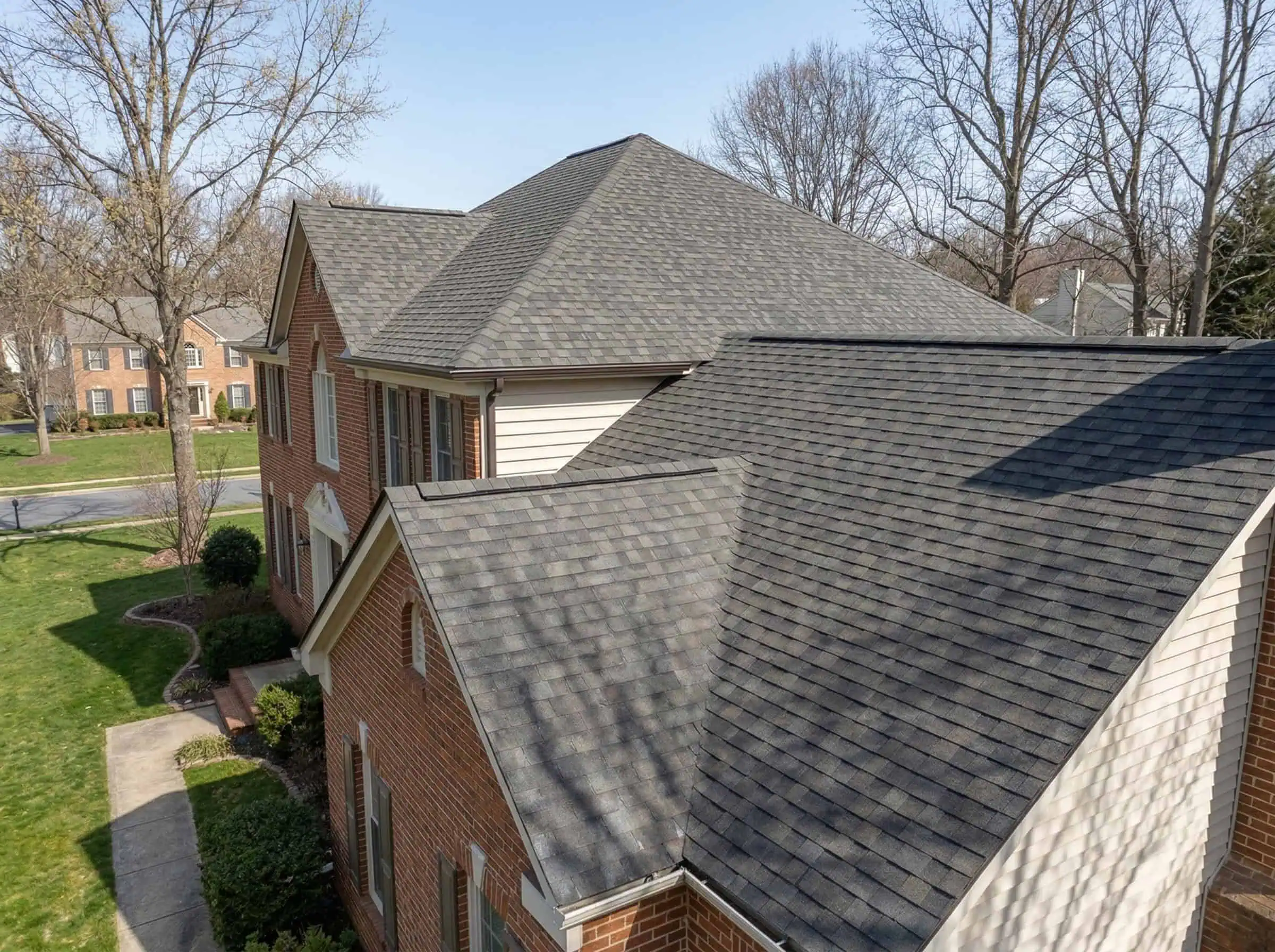 New Owens Corning architectural shingles after DreamHome roof replacement — Fairfax County Virginia