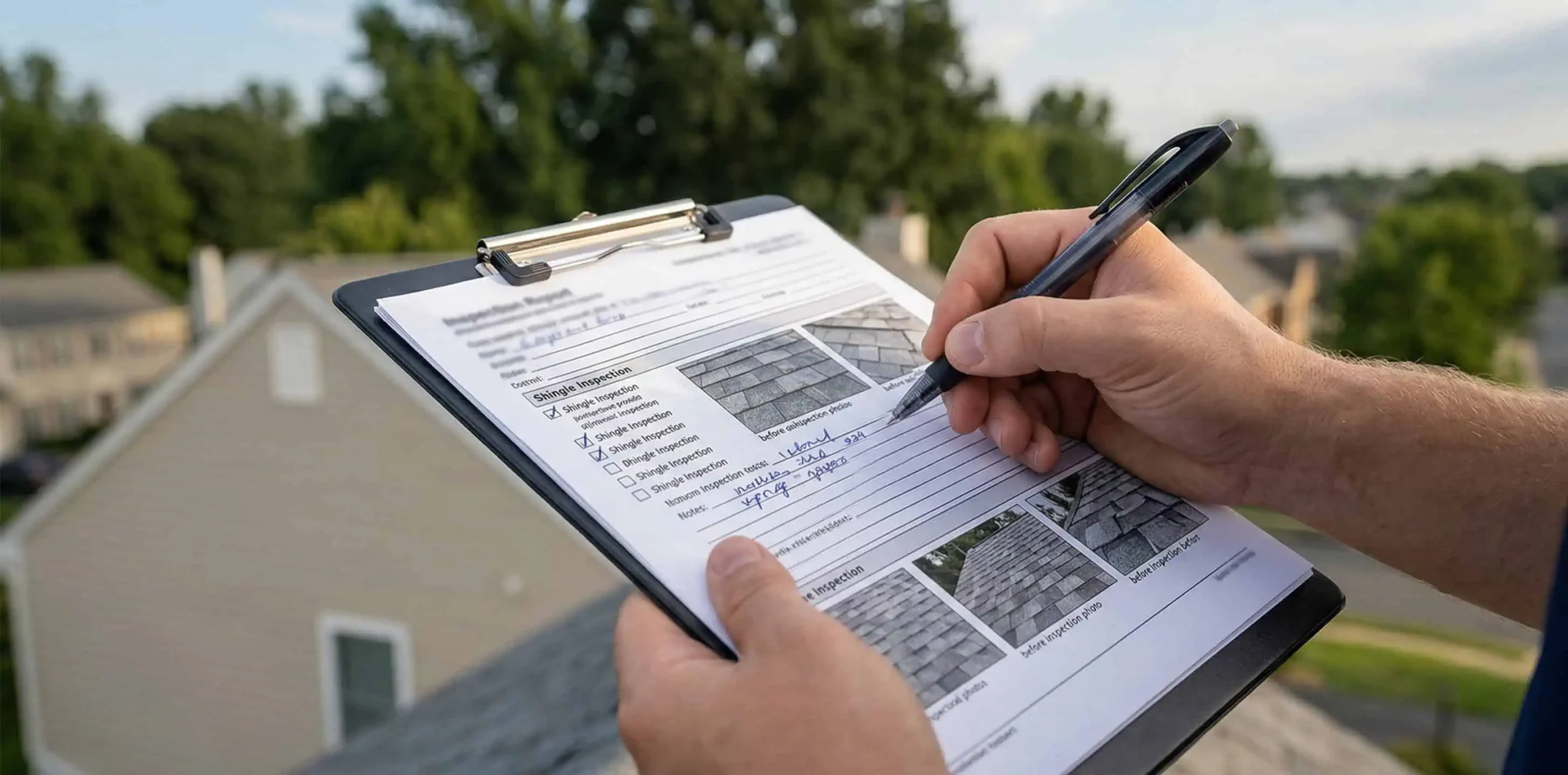 DreamHome written roof inspection findings report with photos — delivered before any recommendation