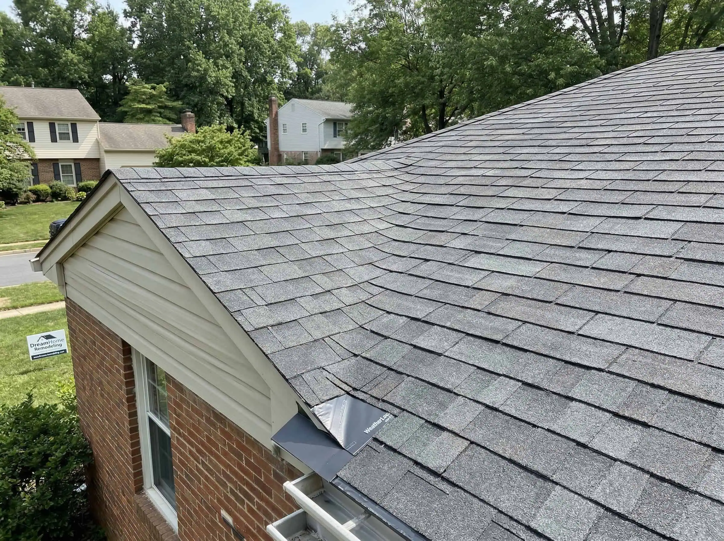 Springfield VA roof addition after DreamHome repair — new Owens Corning system with WeatherLock and ProArmor installed