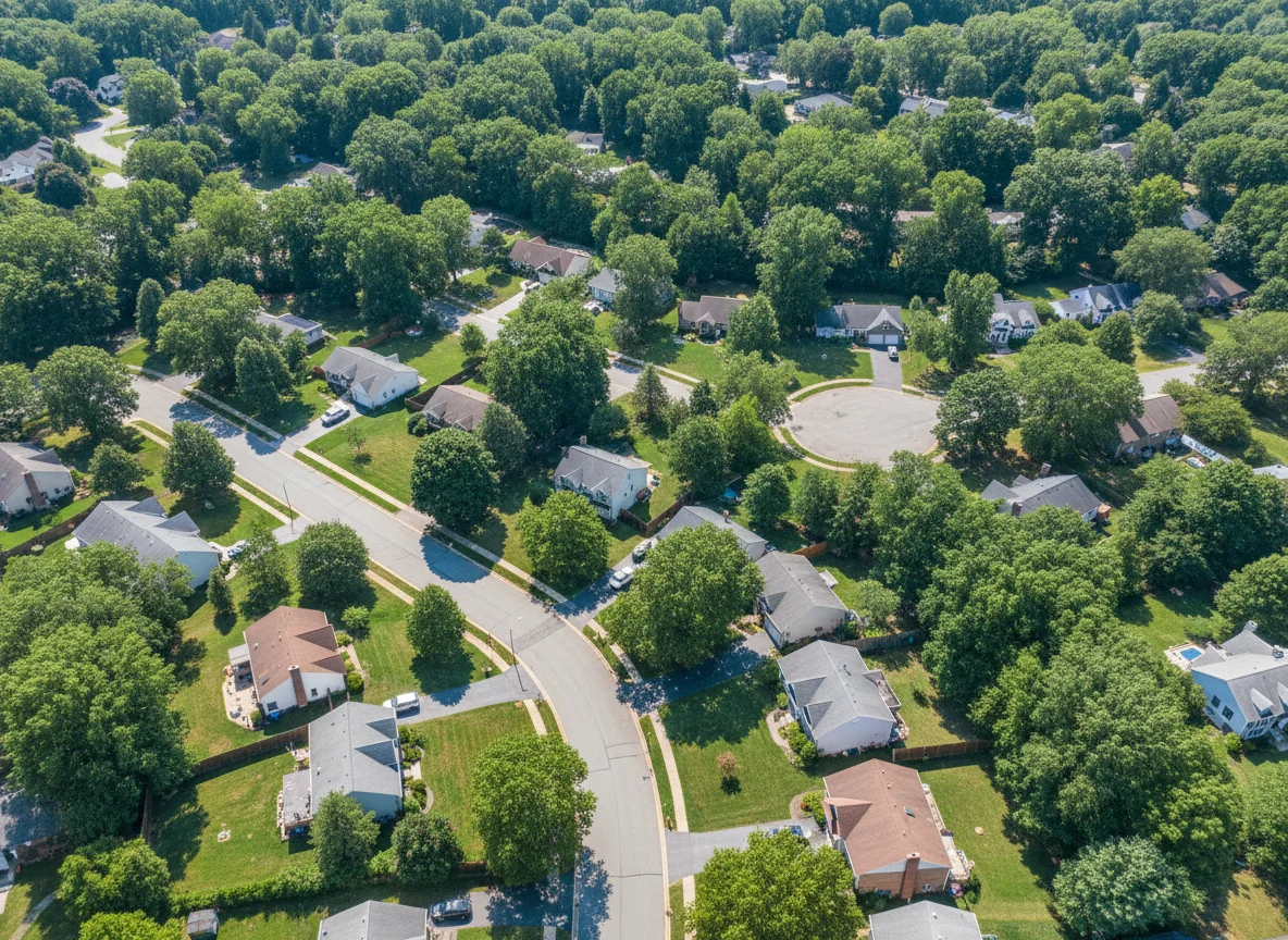Aerial view of Columbia